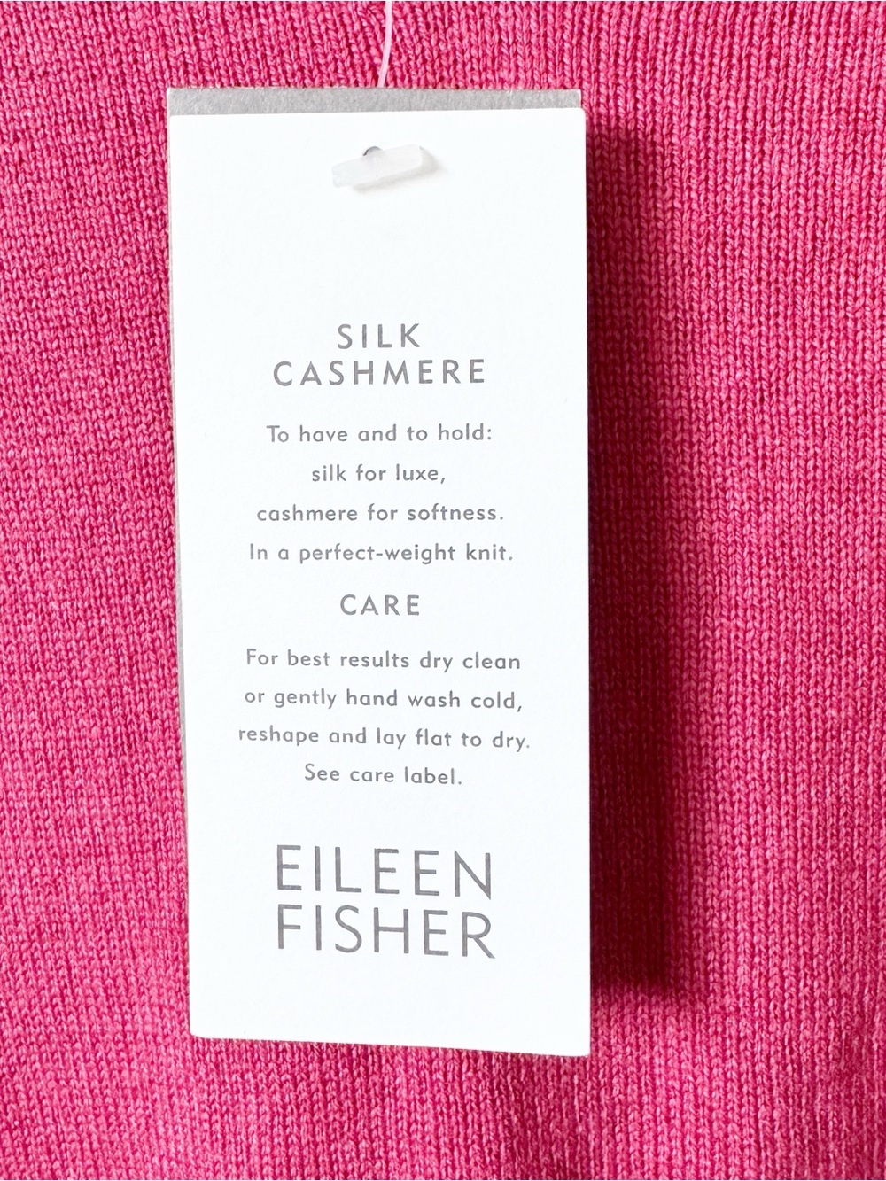 Eileen Fisher Mimos Pink V-Neck Silk and Linen Drawstring Tunic - Picture 6 of 11